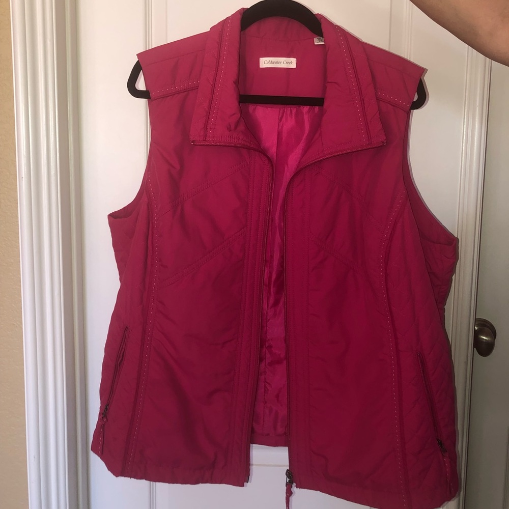 Hot pink vest
